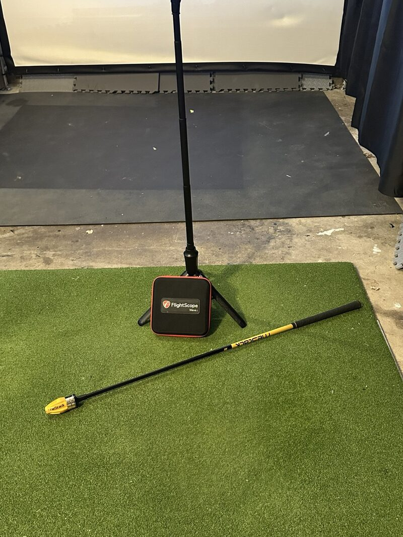 FlightScope and The Stack in the sim bay